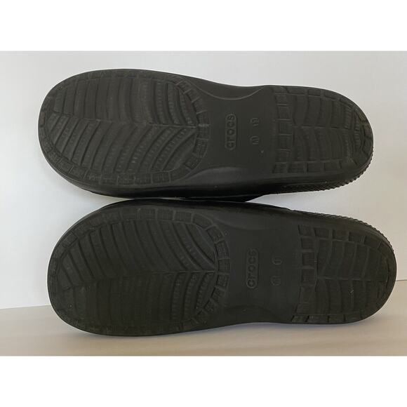 EUC Mens Crocs Size 11M Rubber Double Strap Logo main image 4
